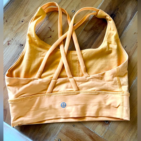 LULULEMON ORANGE CRUSH AOORTS BRA SZ4 - Picture 2 of 7